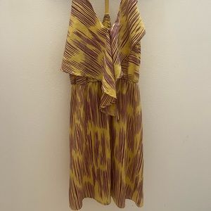 PURPLE AND GOLD STRIPED DRESS MEDIUM